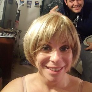 Blonde bob style wig